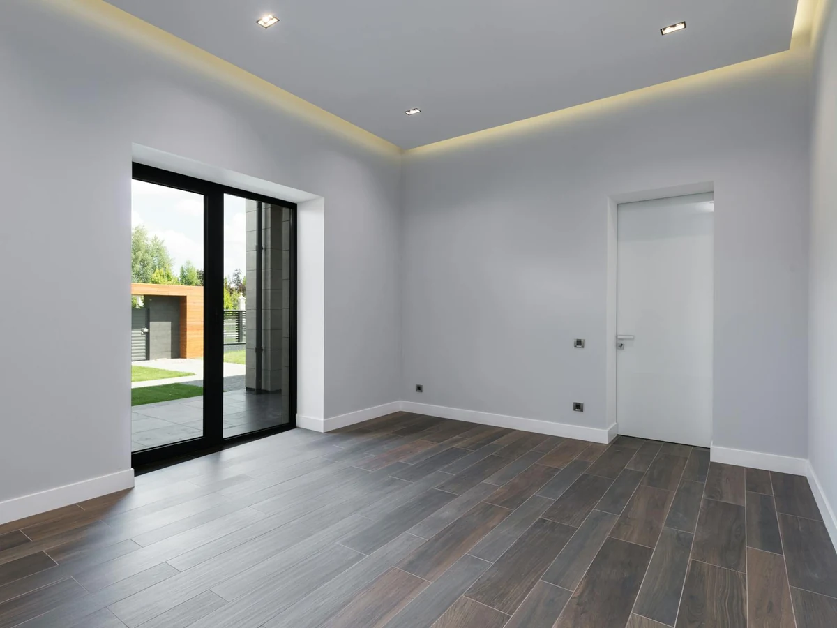 Grey toned interior room painted by wall painters in Richmond upon Thames
